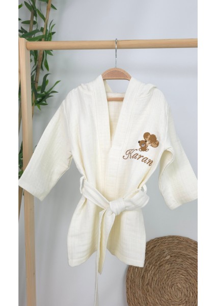 Müslin Yeni Doğan 4katlı Organik %100PAMUK Kişiye Özgü Nakışlı Hastane Çıkış Seti (Ayıcık Model-6) fırsatları