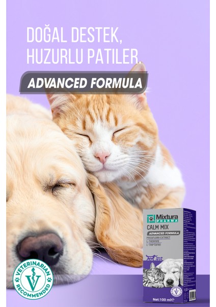 Calm Mix Kedi ve Köpek Sakinleştirmeye ve Stres Azaltmaya Yardımcı Sıvı fırsatları