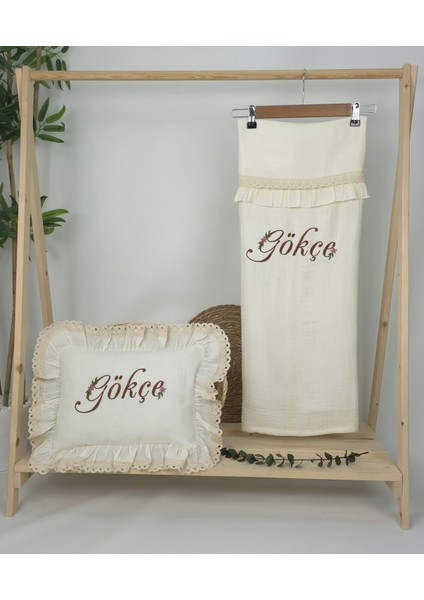 Müslin Yeni Doğan 4katlı Organik %100PAMUK Kişiye Özgü Nakışlı Hastane Çıkış Seti (Papatya Model-8) fiyatları