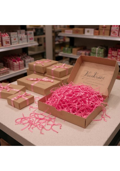 500 gr Zigzag Kağıt , Kırpık Kağıt , Kırpıntı Kağıt * Pembe
