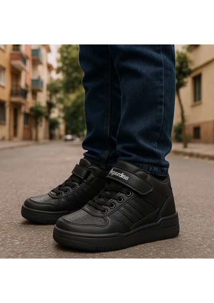 Basket Modeli Yapışkanlı Boğazlı Unısex Spor Ayakkabı