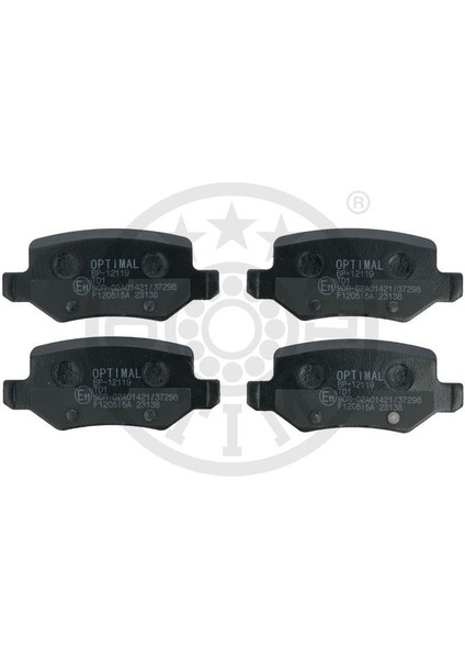 Optımal BP-12119 - Fren Balatası Arka Mercedes W168 W169 W245 W414