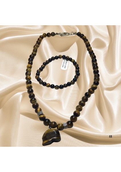 Reina Del Corazen Doğal Kaplan Gözü Taşı Antik Kolye ve Bileklik– Otantik Tasarım, Tarihî Koruyucu Tılsım, Cesaret ve Özgüven Veren Takı Kolye Bileklik modelleri