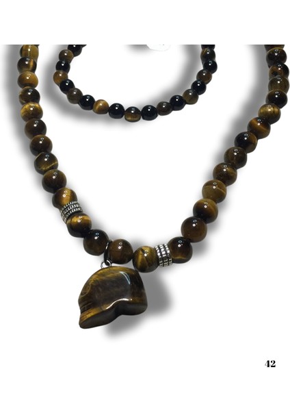 Reina Del Corazen Doğal Kaplan Gözü Taşı Antik Kolye ve Bileklik– Otantik Tasarım, Tarihî Koruyucu Tılsım, Cesaret ve Özgüven Veren Takı Kolye Bileklik indirimleri