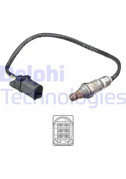 Delphı ES21333-12B1 - Oksijen Sensörü Focus 1.6tdci 10 Mondeo 10 Cmax 10 Volvo S40 D2 S60 D2 S80 V60 V70 V50 C30 V40