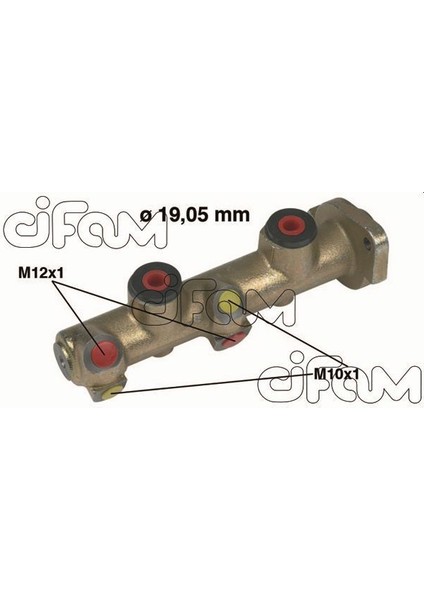 Cıfam 202077 - x Fren Ana Merkez 19.05MM P205 Hb 1.0-1.1 83-87 -R9-R11 1.1-1.2-1.4-1.7 D 83-89