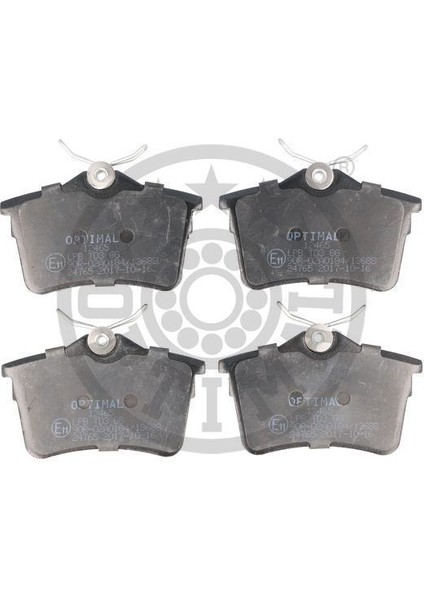 Optımal BP-12465 - Arka Fren Balatası P307 00 09 P308 07 14 Partner 08 Partner Tepee 08 Berlıngo 08 C4 04 16 Xsara Pıcasso 99 11 Ds4 15 18