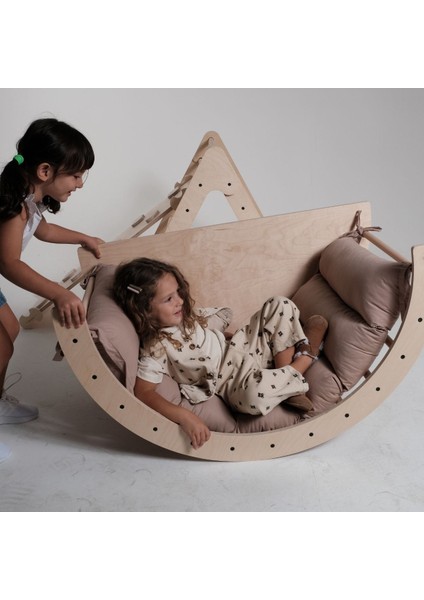 Çok Fonksiyonlu Kemer,büyük Pikler Halkası,sallanma Kemeri, Ekru Minderli modelleri