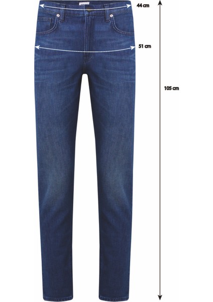 Normal Bel Slim Tapered Siyah Erkek Denim Pantolon DT10365_TIM Slim Tapered Fit Normal