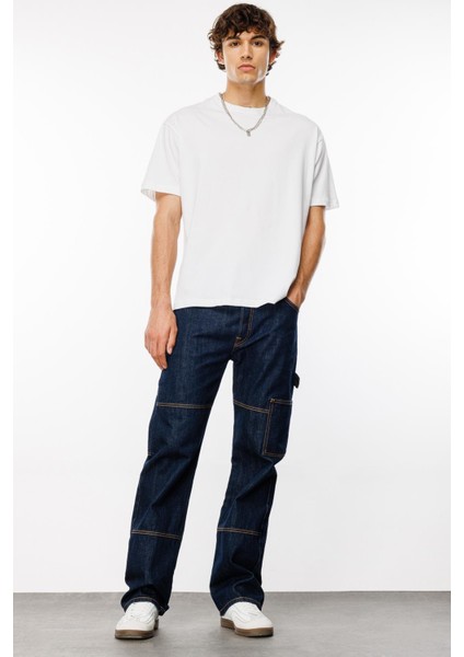 Normal Bel Erkek Denim Pantolon DT10392_MONTERO Cargo Fit