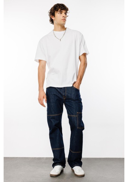 Normal Bel Erkek Denim Pantolon DT10392_MONTERO Cargo Fit