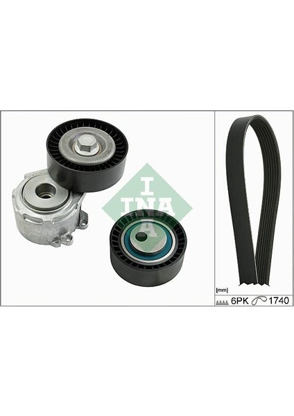 529001710 - Alternatör Gergi Kiti Partner-Expert-Berlıngo-Jumpy 2.0 Hdı-Scudo 2.0 Jtd 00-06