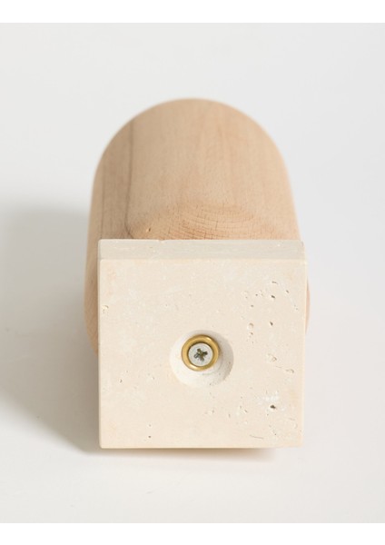 Ahşap Gövdeli Traverten Dekoratif Şamdan fırsatları