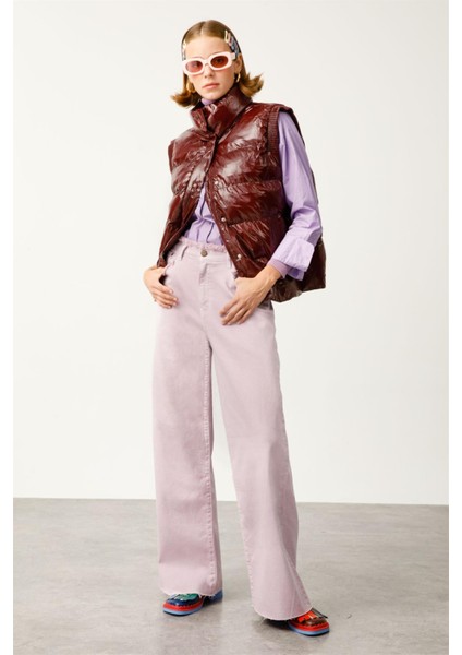 Denim Pantolon, 32, Lila