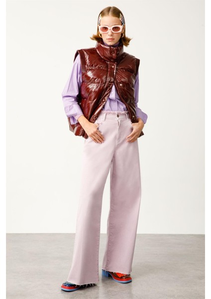 Denim Pantolon, 32, Lila