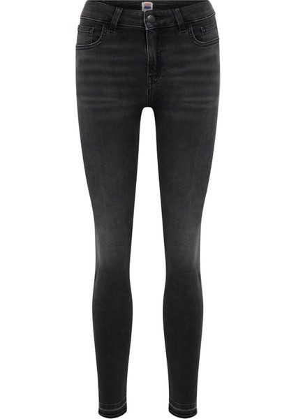 NELLY Skinny Fit Antrasit Kadın Jean Pantolon modelleri