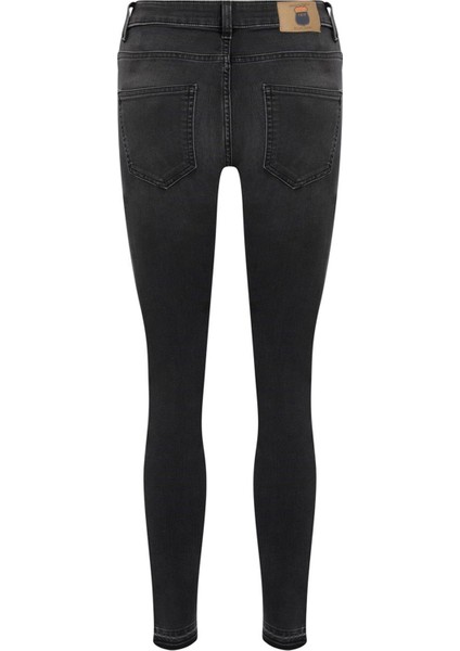 NELLY Skinny Fit Antrasit Kadın Jean Pantolon fırsatları