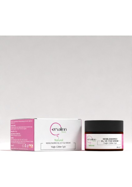 Doğal Nemlendirici El ve Yüz Kremi Yağlı Ciltler Için 50 ml+DUDAK BALSAMI HEDİYE modelleri