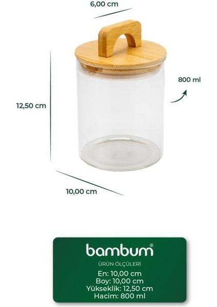 Ciri - Bambu Kapaklı Baharatlık 12 cm fırsatları