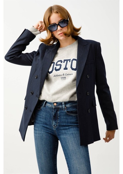 Normal Bel Ispanyol Paça Skinny Fit Koyu Indigo Kadın Denim Pantolon DT10043 Koyu Indigo indirimleri