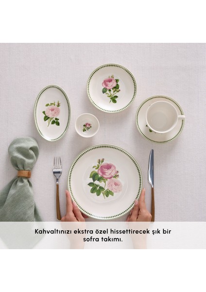 Forever Bone Rosalinda 26 Parça 6 Kişilik Kahvaltı Takımı fırsatları