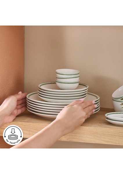 Forever Bone Rosalinda 26 Parça 6 Kişilik Kahvaltı Takımı