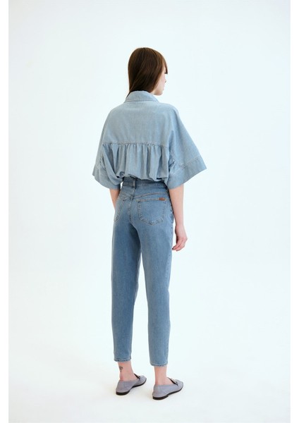 HOLLY Slim Ankle Fit Açık İndigo Kadın Jean Pantolon