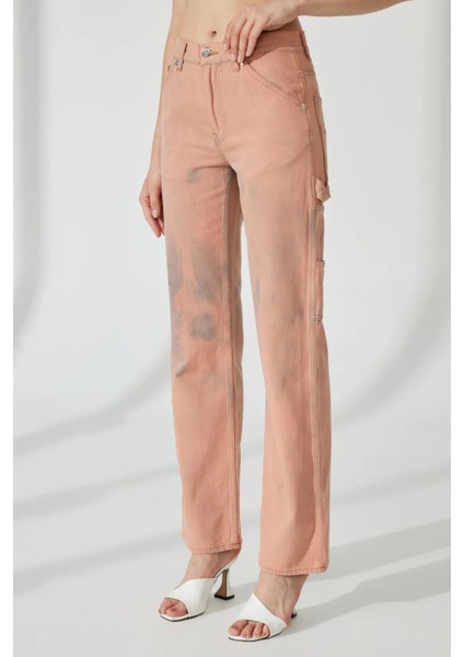 CARPENTER Straight Fit Tarçın Utility Kadın Jean Pantolon