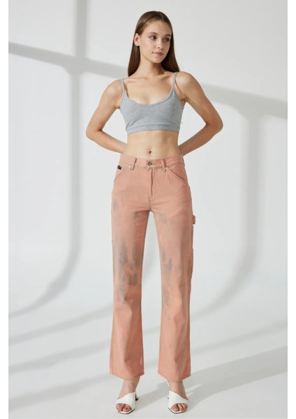 CARPENTER Straight Fit Tarçın Utility Kadın Jean Pantolon