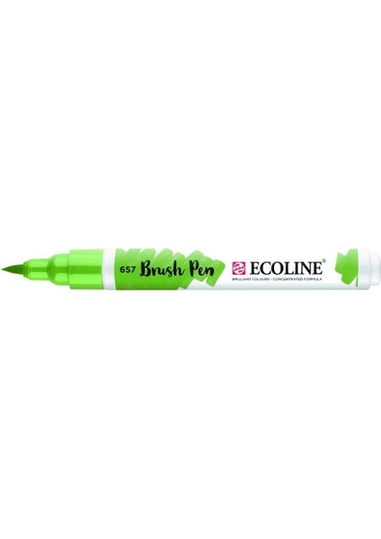 Ecoline Brush Pen Fırça Uçlu Kalem 657 Bronze Green
