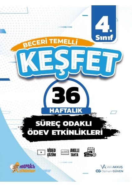 4.sınıf Beceri Temelli Süreç Odaklı Ödev Etkinlikleri 36 Haftalık(Keşfet)