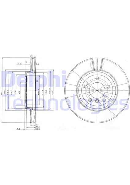 Delphı BG3830 - Fren Dıskı On Bmw E46 Z4 E86 E85