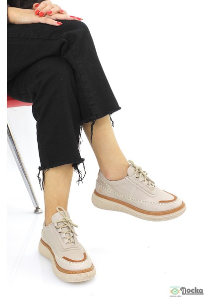 Mammimia Kadın Spor Tarz Ortopedik Hakiki Deri Düz Taban Mevsimlik Hafif Günlük Ayakkabı M26/KA115 fiyatları