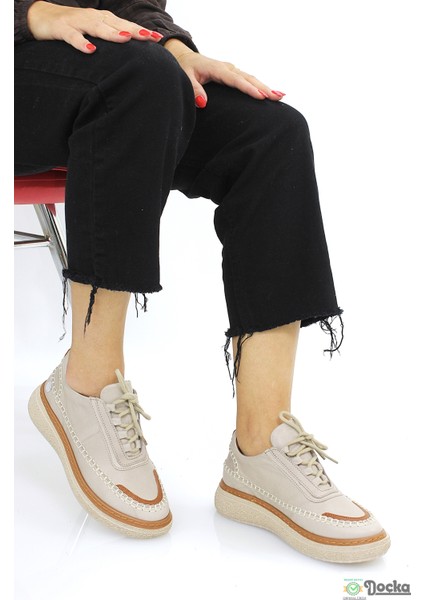 Mammimia Kadın Spor Tarz Ortopedik Hakiki Deri Düz Taban Mevsimlik Hafif Günlük Ayakkabı M26/KA115 fırsatları