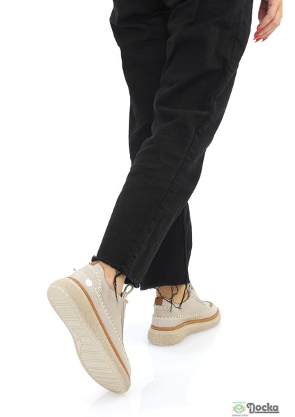 Mammimia Kadın Spor Tarz Ortopedik Hakiki Deri Düz Taban Mevsimlik Hafif Günlük Ayakkabı M26/KA115 indirimleri