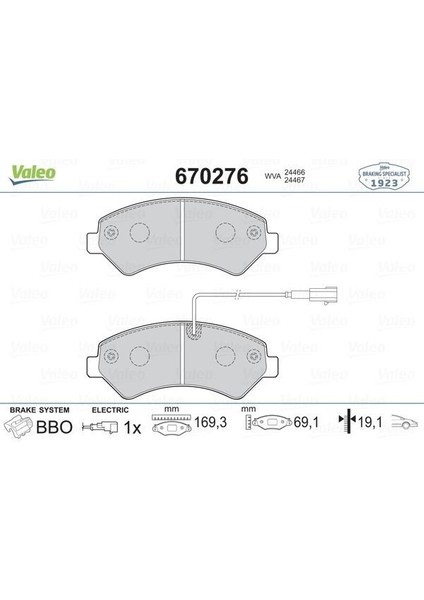 670276 - Ön Fren Balatası Boxer-Ducato-Jumper 06 16