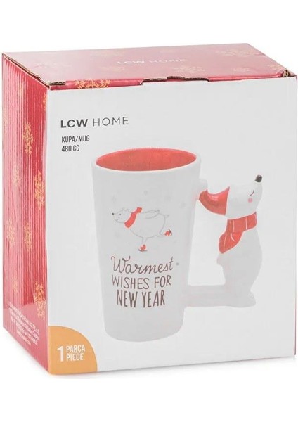 Yılbaşı Temalı Seramik Kupa 480 ml (W5) fırsatları