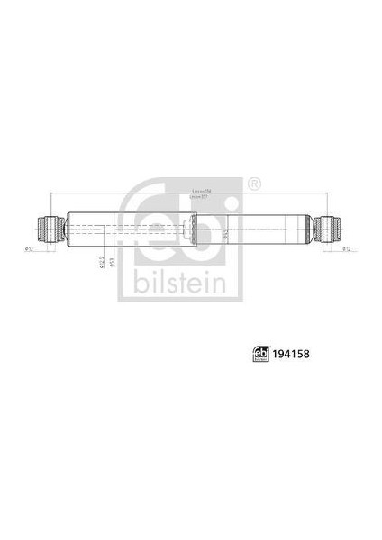Febı 194158 - Arka Amortisör L/r Vw Amarok 2.0 Tdı 2012