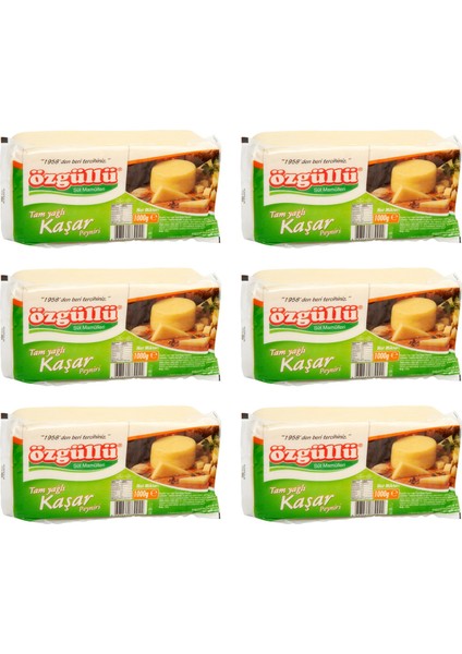 Kaşar Peyniri 1 kg x 6 Adet