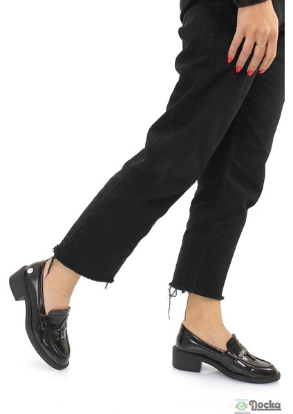 Mammimia Kadın Günlük Klasık Alçak Topuklu Hakiki Deri Ayakkabı M26/KA7210