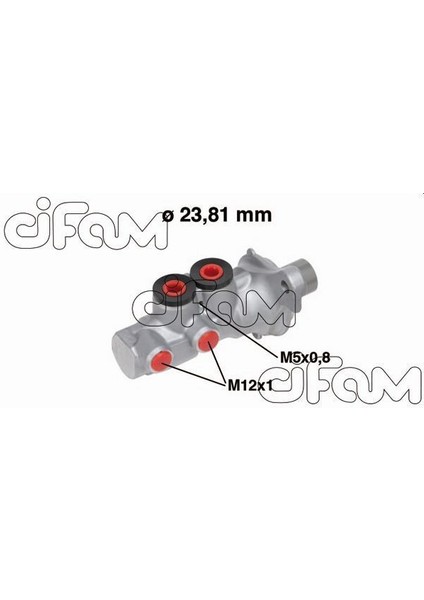 Cıfam 202695 - Fren Ana Merkezi Crossland 17 P207 07 15 P208 12 19 P2008 13 C3 09 C4 Cactus 14 Ds3 10 15