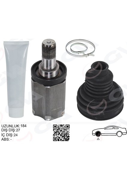 4499115 - Aks Mılı Ön Iç Sol Bmw F20 F30 F32 F34 F36 F10 F12 F13 F06 F07 F01 E70 F15 E71 E72 Xdrıve Sanzıman Tarafı Uzunluk- 184MM