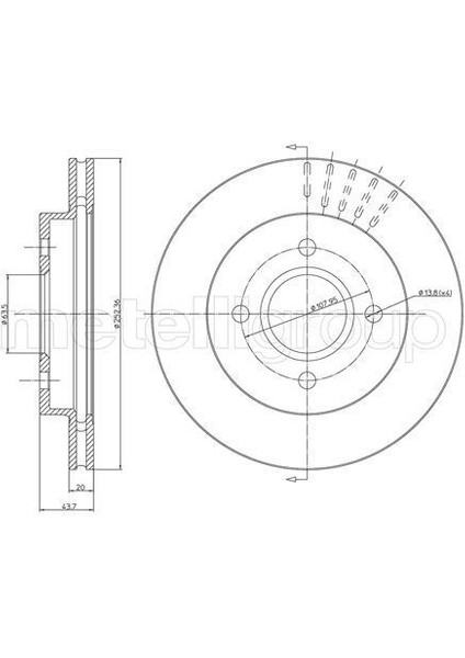 Cıfam 800317 - Arka Fren Aynası Mondeo Iı 93 96 Scorpıo 94 99