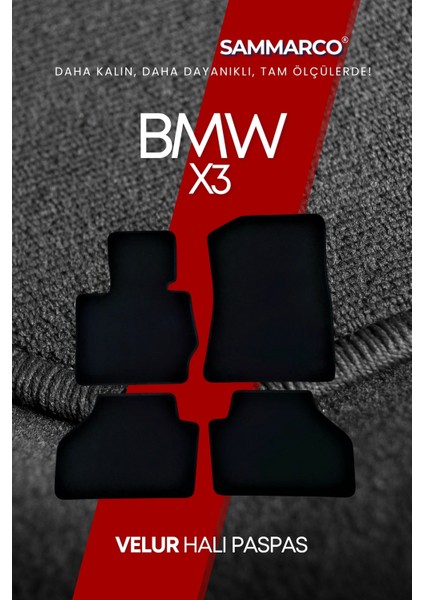 Bmw X3 2014 Halı Paspas Velur Paspas Kumaş Paspas Oto Paspas indirimleri