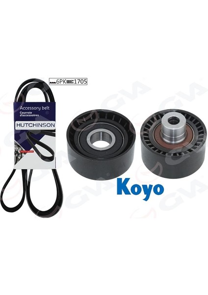 59A4326 - Alternatör Gergi Kiti Kütüksüz P206-XSARA 1.4HDİ-P407-BERLINGO-C5- 1.6 Hdi Klimalı K026PK1708