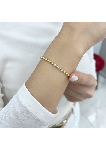 Lazer Kesim Top Zincir Bileklik - BLK1027