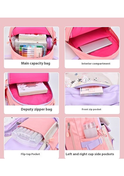 Ilkokul Öğrencileri ve Kız Çocukları Için Ultra Hafif, Büyük Kapasiteli Çocuk Okul Çantalarının Yükünü Azaltacak Yeni Okul Çantaları (Yurt Dışından) fiyatları