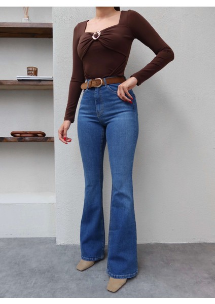 Blue Ispanyol Paça Jean