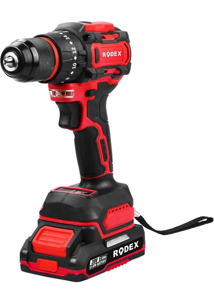Akülü Darbeli Matkap 2.0 Ah Lı-On Çift Batarya RDX3405