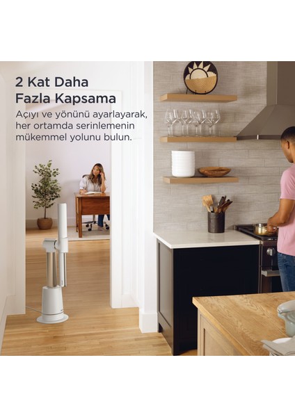 Turboblade Çok Yönlü Yüksek Hızlı Serinletici Fan Beyaz